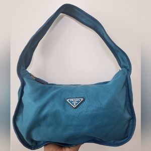 Prada Nylon Hobo Shoulder Bag